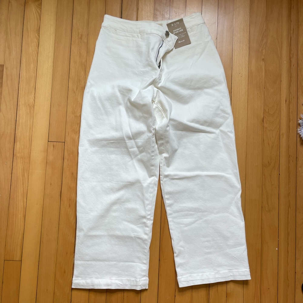 Madewell Emmett Jeans, 27p, white